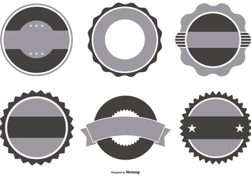 Retro Badge Shapes Collection - Free vector #438353