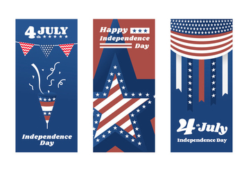 Independence Day Poster Vectors - бесплатный vector #438403