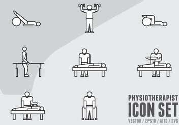 Physiotherapy Icons - Free vector #438443