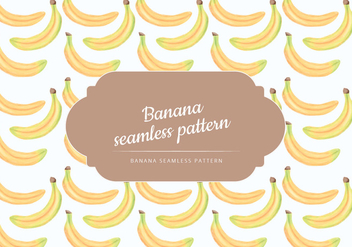 Vector Hand Drawn Bananas Seamless Pattern - Free vector #438543