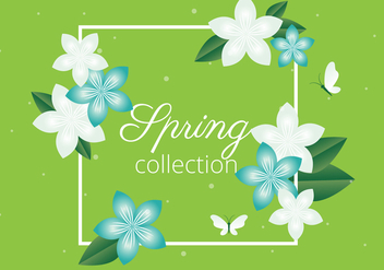 Free Spring Season Vector Background - vector gratuit #438553 