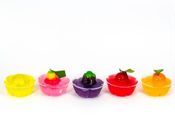 delectable imitation fruits in jelly Thai dessert - бесплатный image #439063