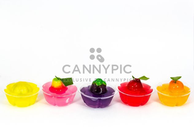delectable imitation fruits in jelly Thai dessert - image gratuit #439063 