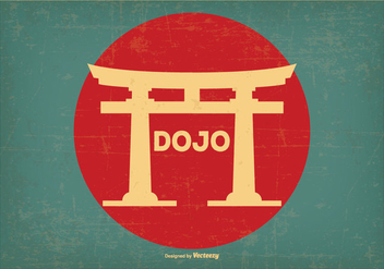 Retro Style Dojo Illustration - бесплатный vector #439473