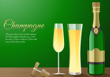 Champagne Fizz Free Vector - бесплатный vector #439513