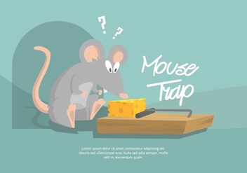 Mouse Trap Illustration - vector gratuit #439533 