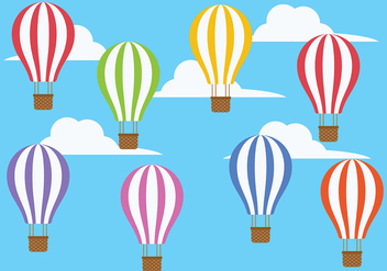 Hot Air Balloon Icon Vector - vector gratuit #439613 