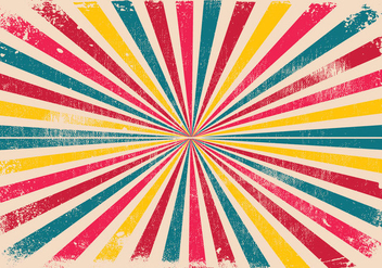 Colorful Grunge Sunburst Background - Free vector #439693