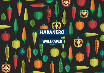 Habanero Pattern Vector Wallpaper - vector gratuit #440203 