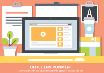 Free Flat Workstation Vector Elements - Free vector #440363