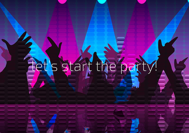 Party Night Background Free Vector - Free vector #440403