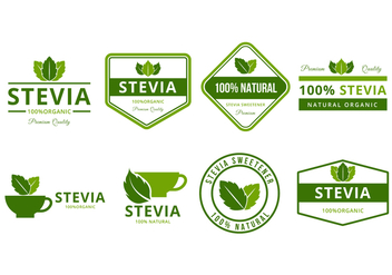 Free Stevia Logo and Badges Vector - Free vector #440433