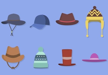 Flat Hat Collections - Kostenloses vector #441213