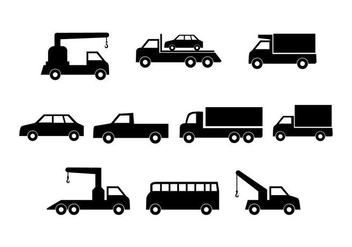 Free Cars Silhouette Collection Vector - Free vector #441393