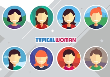 Typical Woman - Kostenloses vector #441533