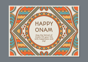 Onam Poster Template - Free vector #441583