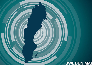 Sweden Map Background Vector - vector gratuit #441723 
