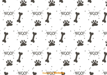 Dog Footprint Pattern Vector - vector gratuit #442013 