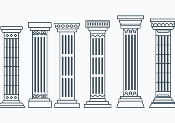 Set of Corinthian Columns - Kostenloses vector #442313