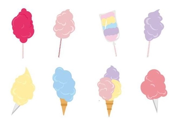 Free Cotton Candy Collection Vector - Free vector #442453