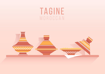Tajine Moroccan Traditional Food Illustration - vector gratuit #442703 