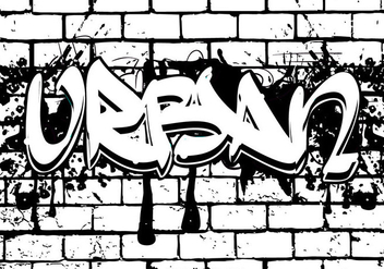 Urban Lettering in Grafitti Style - vector gratuit #443143 