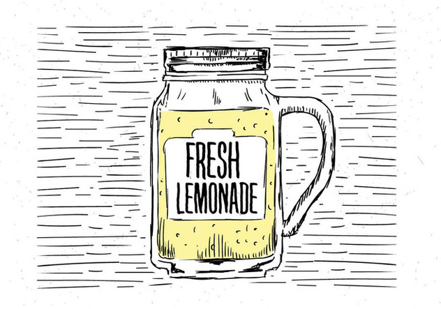 Free Hand Drawn Vector Lemonade Illustration - Free vector #443233