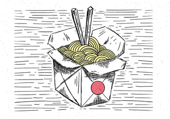 Free Hand Drawn Vector Chinese Food Illustration - бесплатный vector #443513