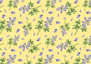 Bluebonnet Flower Pattern - vector #443903 gratis