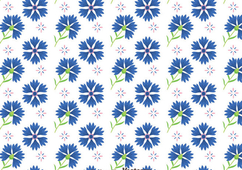 Bluebonnet Flowers Pattern Vector - бесплатный vector #444303