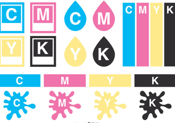 CMYK Vector Elements Collection - Free vector #444433