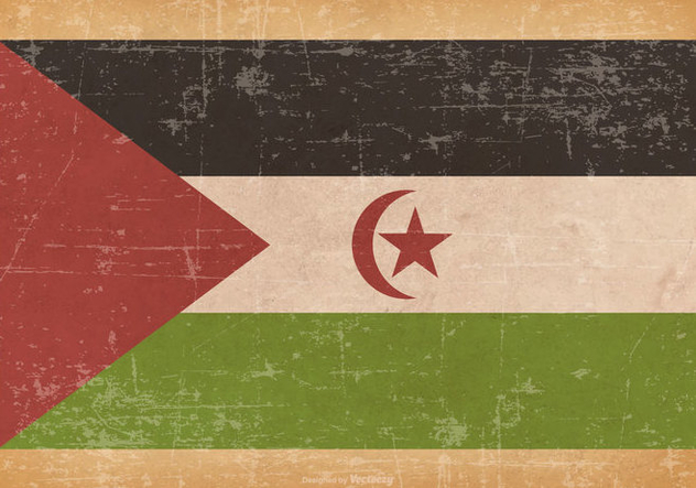 Old Grunge Flag of Western Sahara - Free vector #444583