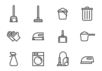 Cleaning Tools Icon - vector #444823 gratis