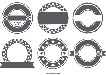 Blank Retro Badge Shapes Collection - Free vector #444963