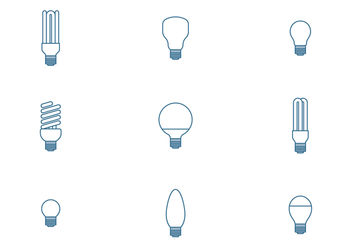 Bulb Icons - vector #445403 gratis