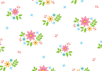 Floral Seamless Pattern - vector gratuit #445583 