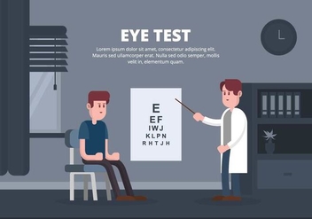 Eye Test Illustration - vector #445873 gratis