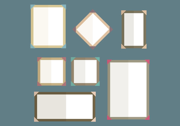 Set Of Frames With Edges - vector #445963 gratis
