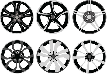 Alloy Wheels Vector Pack - Free vector #446373
