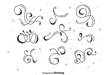 Decorative Vector Swirls - vector #446383 gratis