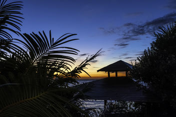 Gulf Sunset Beyond the Gazebo - image gratuit #451343 