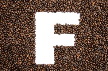 Alphabet of coffee beans - бесплатный image #451893