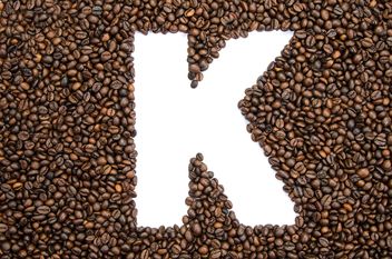 Alphabet of coffee beans - image gratuit #451903 
