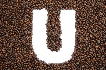 Alphabet of coffee beans - image gratuit #451923 