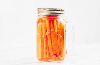 Chopped carrots in a jar - Free image #452153