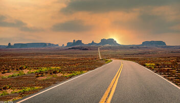 Vanishing Point Highway to Monument Valley - image gratuit #473803 