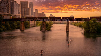 Paddling in the Morning Glow - Austin, TX - Free image #488713