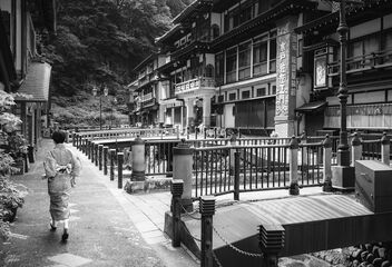 The Main Street of Ginzan Onsen - image #500473 gratis