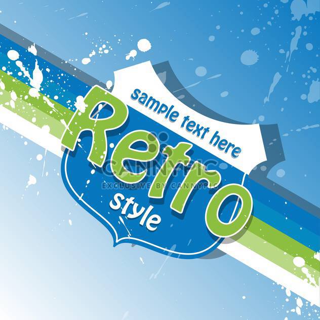Vector retro background with text place and paint signs - vector gratuit #126473 