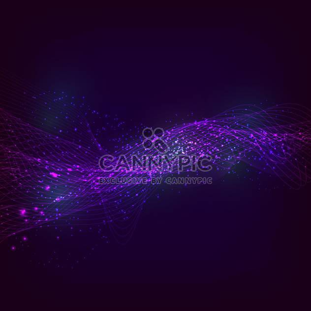 Vector illustration of abstract purple color background with magic lines and stars - Kostenloses vector #126623